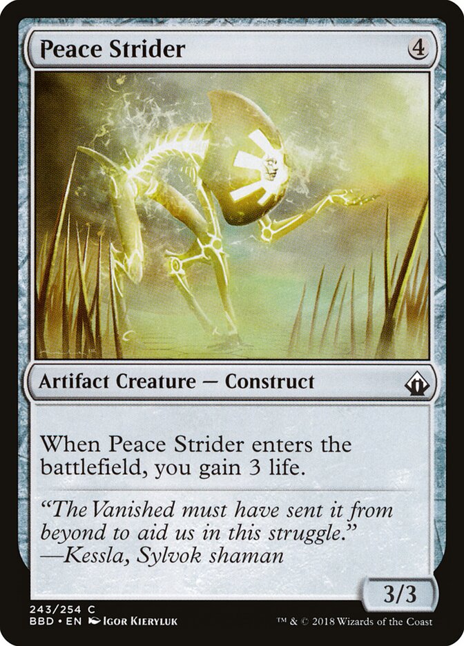 Peace Strider card front
