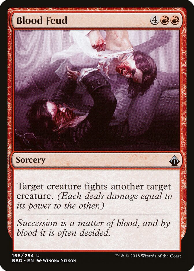 Blood Feud card front