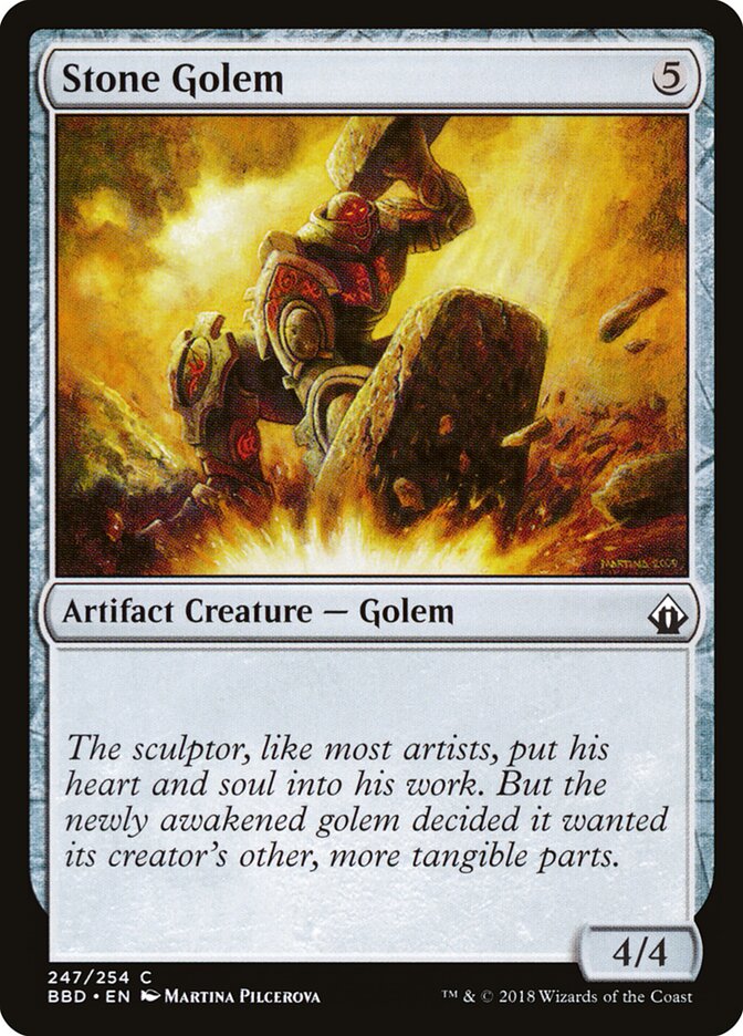 Stone Golem card front