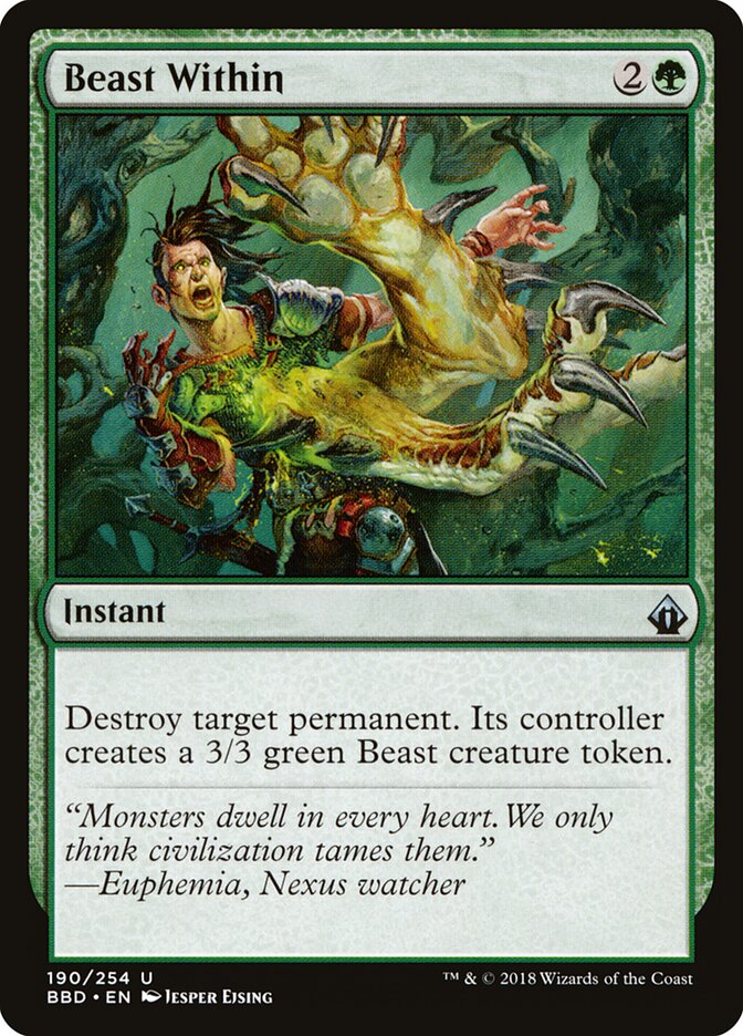 Beast Within card front