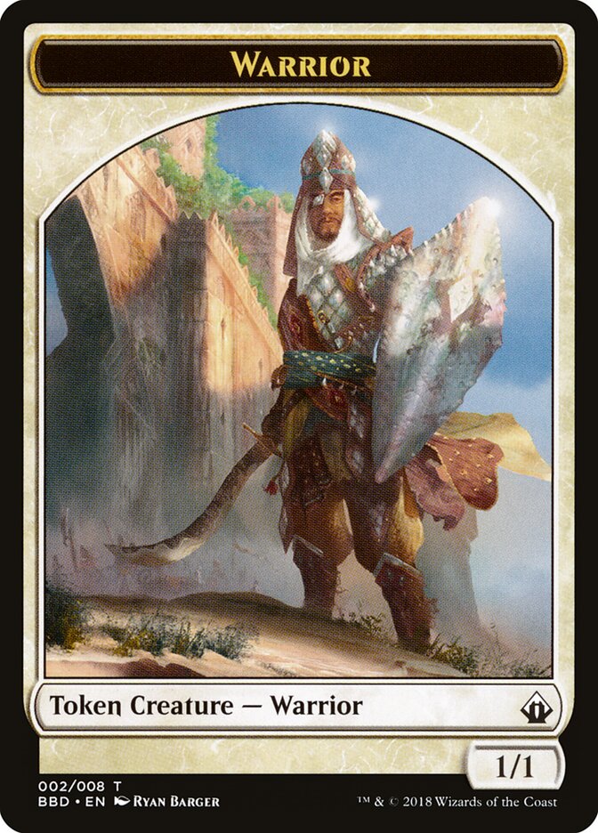 Warrior card front
