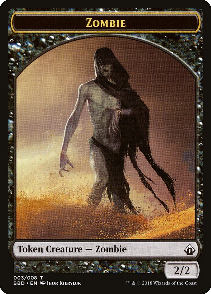 Zombie card front