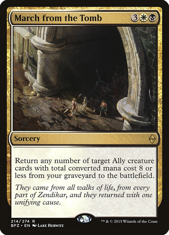 March from the Tomb card front