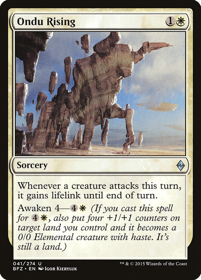 Ondu Rising card front