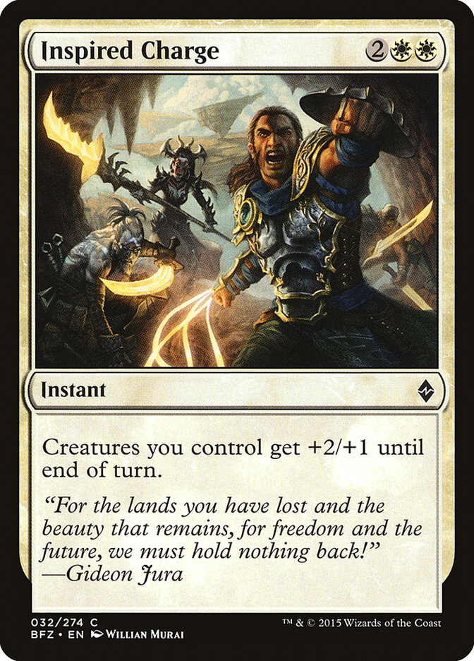 Inspired Charge card front