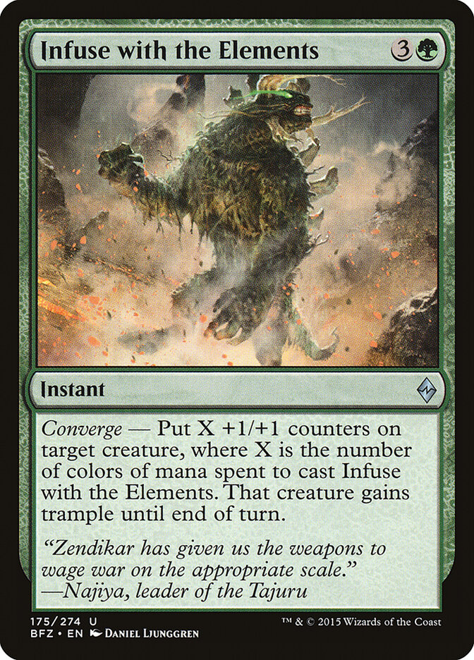 Infuse with the Elements card front