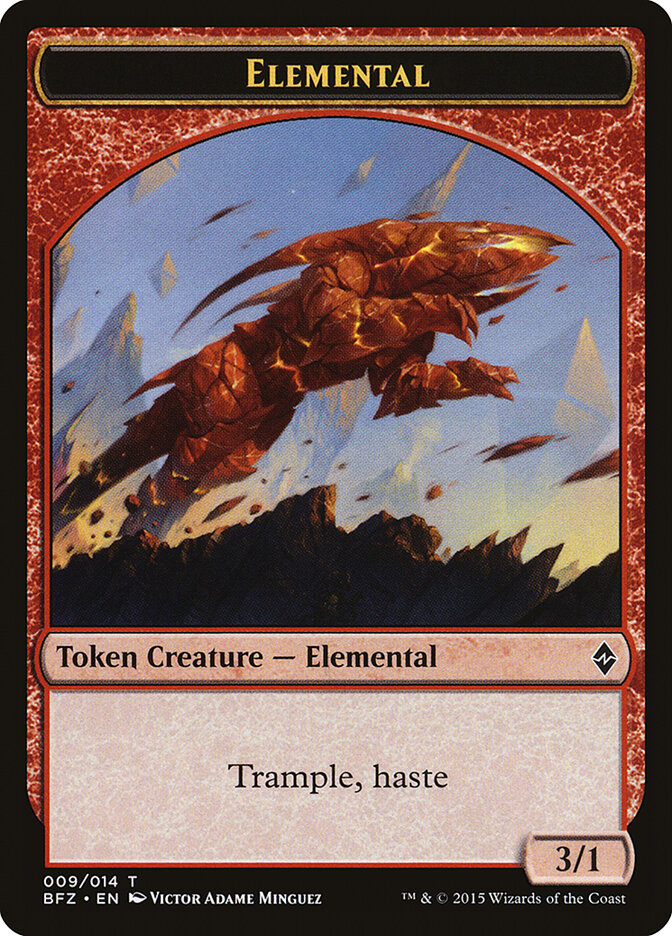 Elemental card front