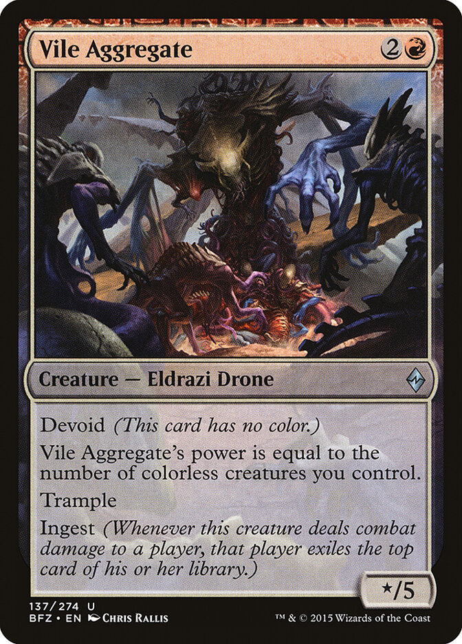 Vile Aggregate card front