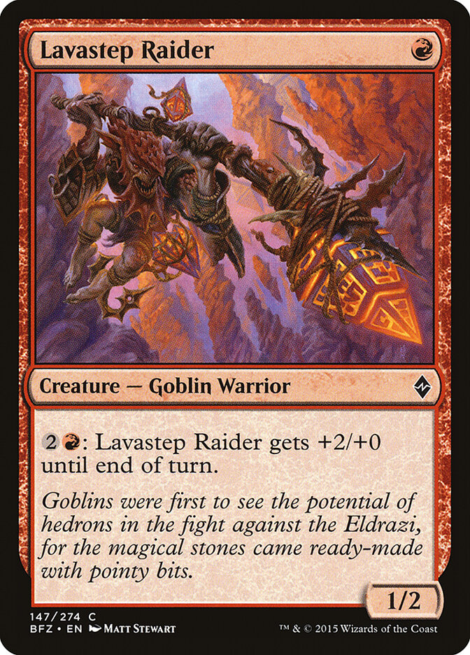 Lavastep Raider card front
