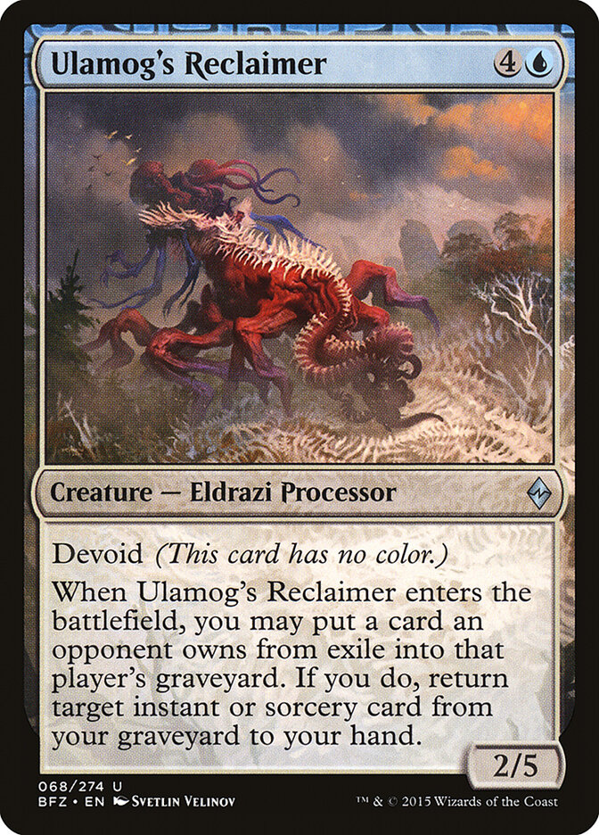 Ulamog's Reclaimer card front