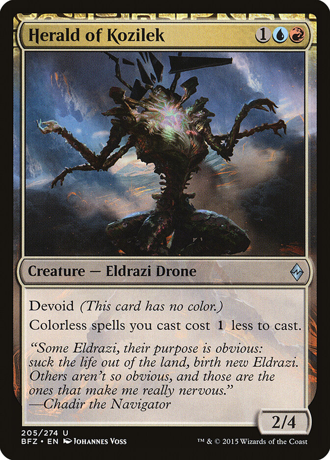 Herald of Kozilek card front