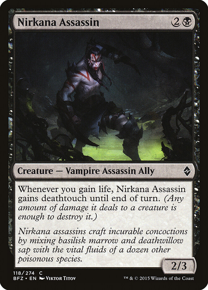 Nirkana Assassin card front