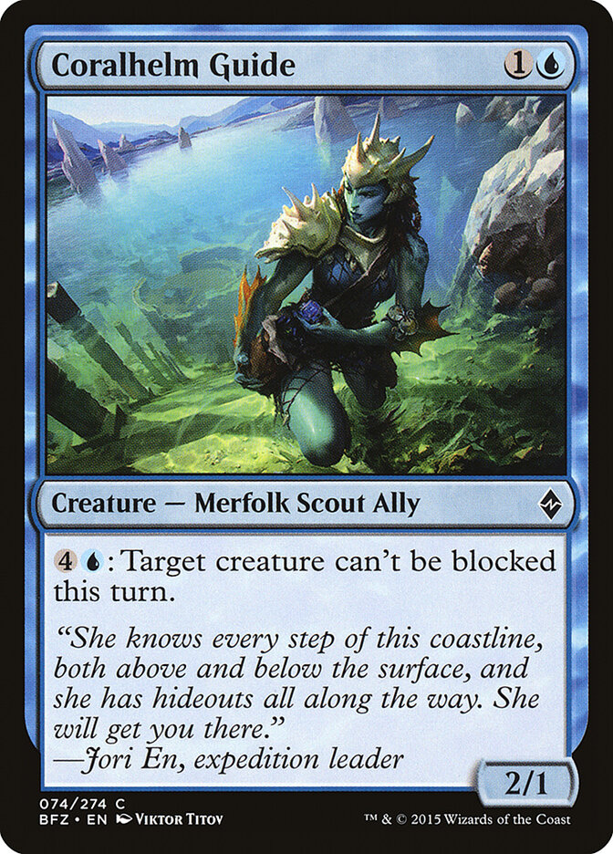 Coralhelm Guide card front