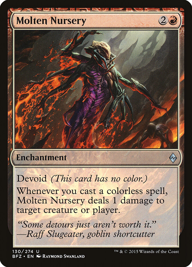 Molten Nursery card front