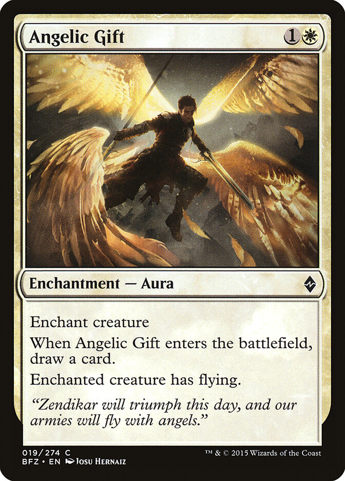 Angelic Gift card front