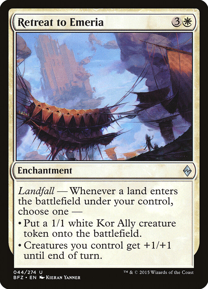 Retreat to Emeria card front
