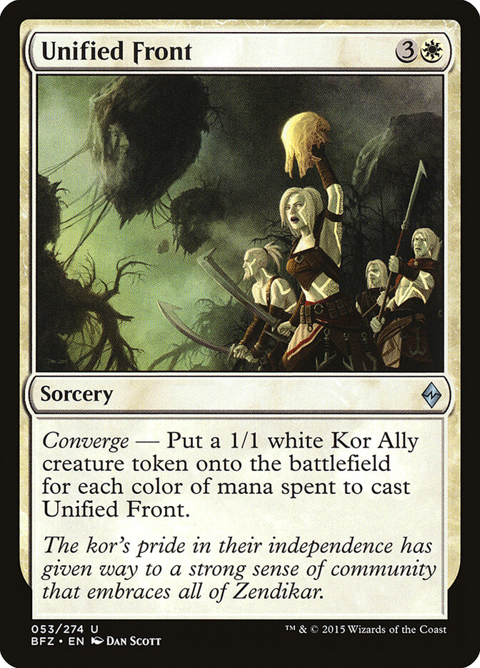 Unified Front card front