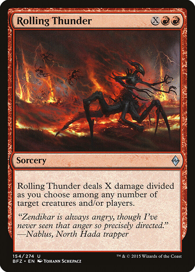 Rolling Thunder card front
