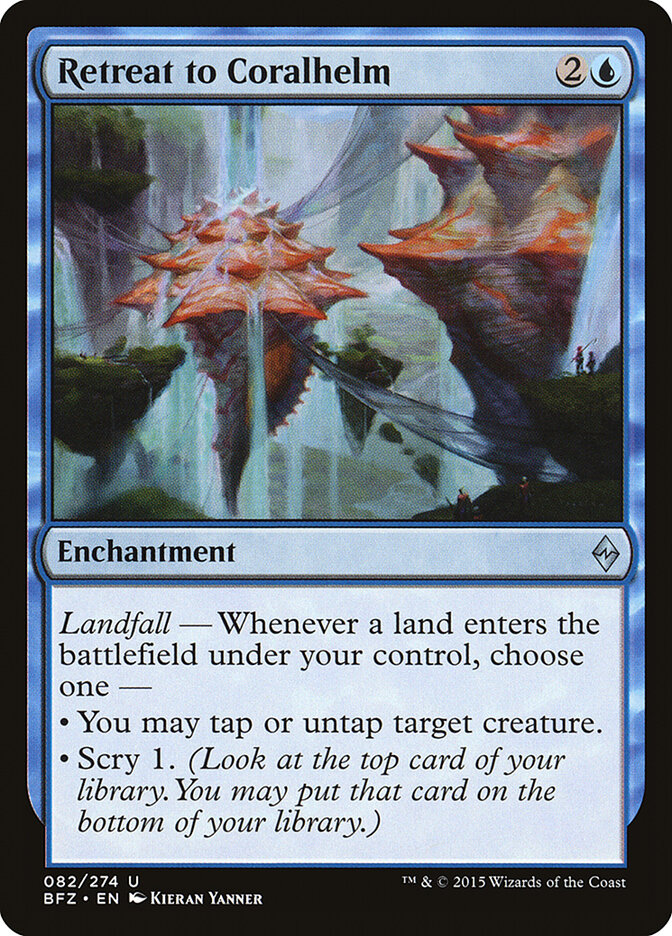Retreat to Coralhelm card front
