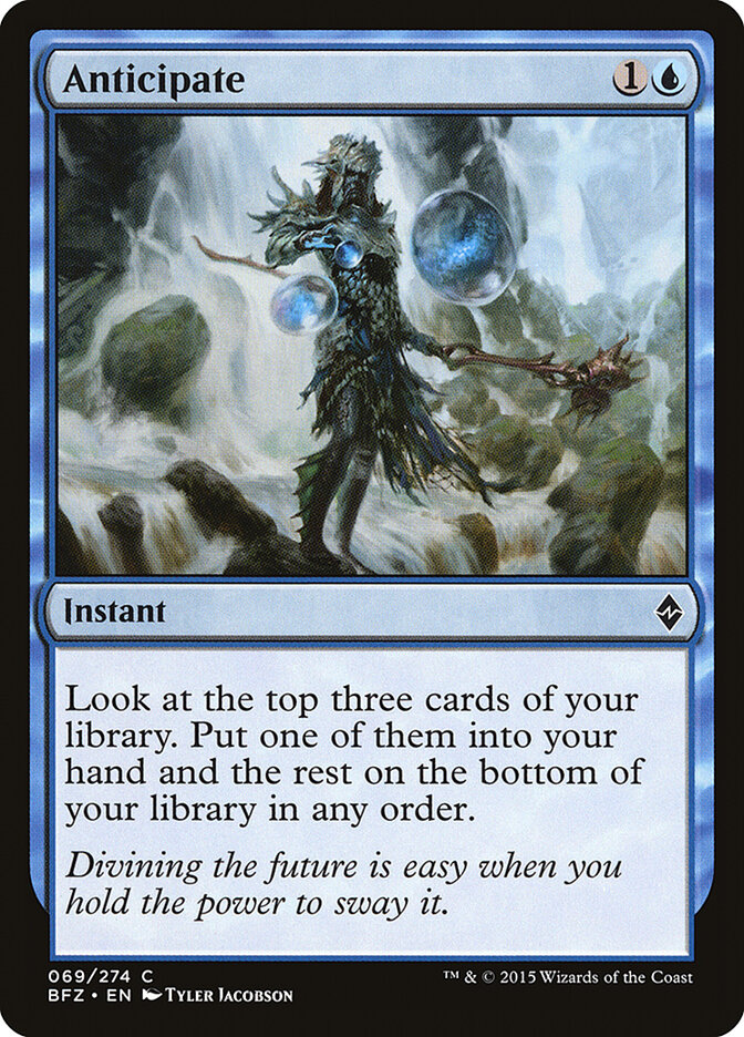 Anticipate card front