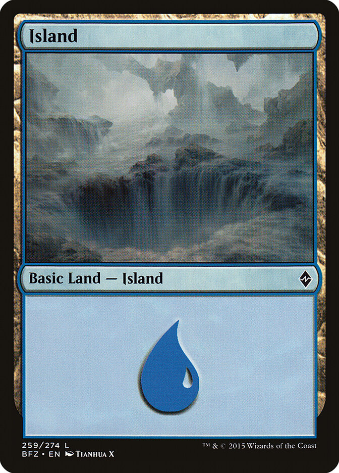 Island card front