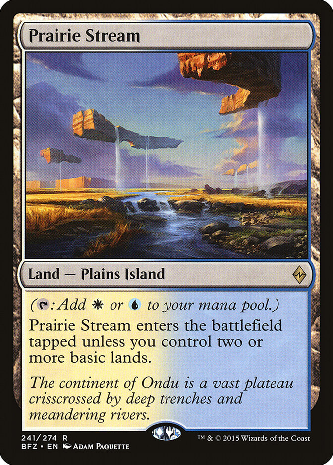 Prairie Stream card front
