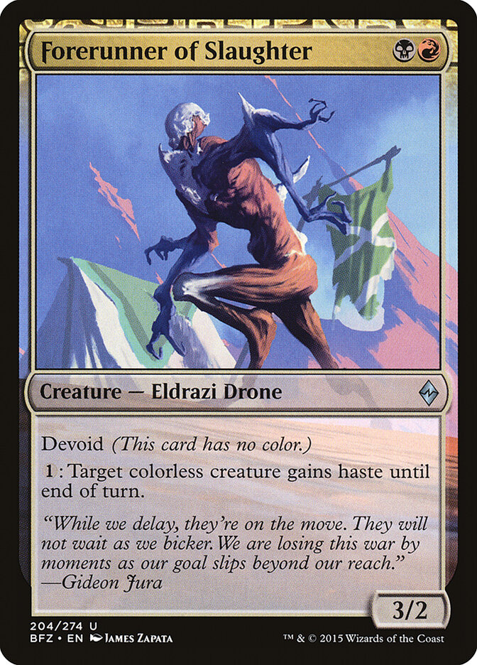 Forerunner of Slaughter card front