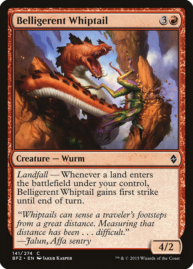 Belligerent Whiptail card front