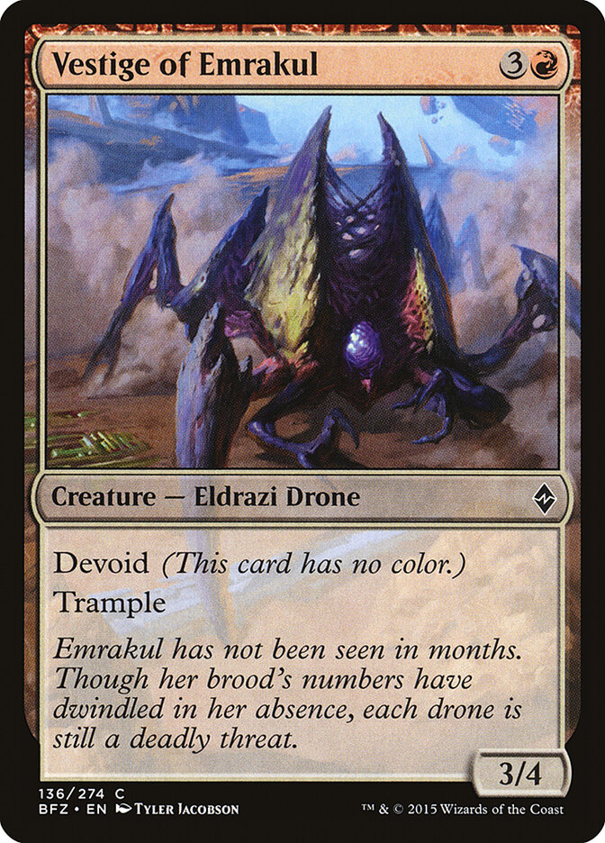 Vestige of Emrakul card front