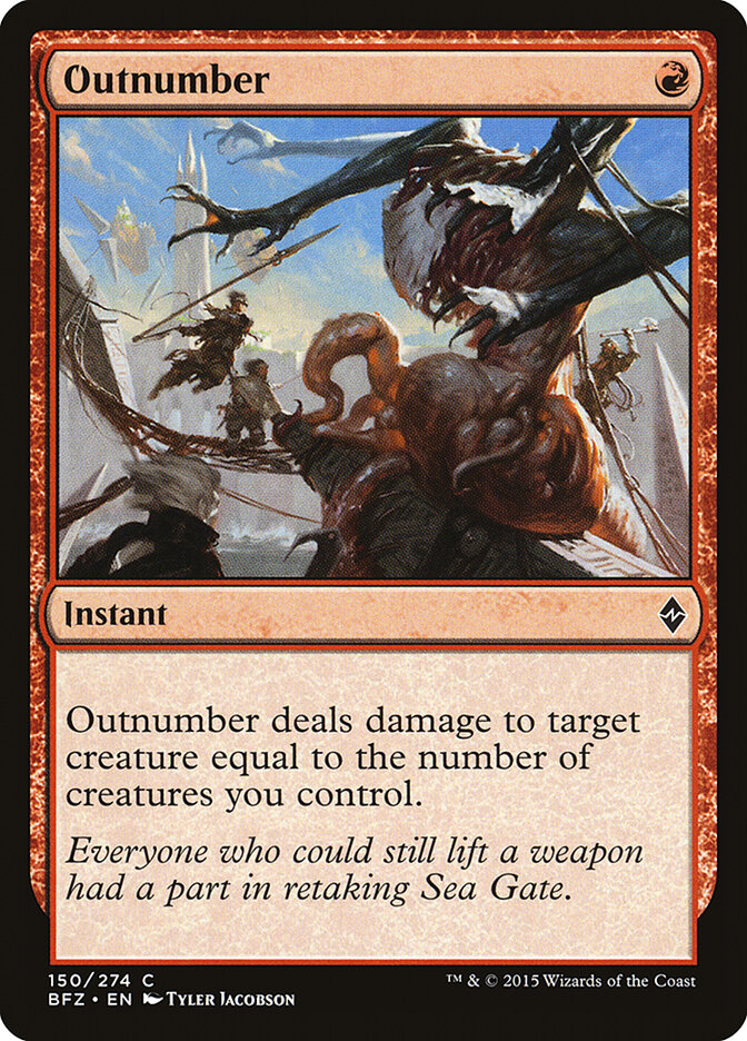 Outnumber card front
