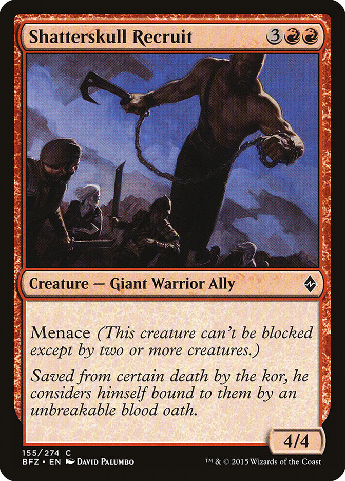 Shatterskull Recruit card front