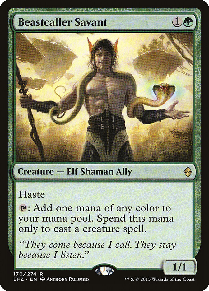 Beastcaller Savant card front