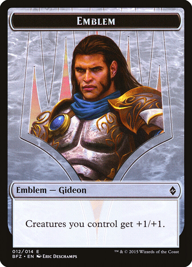 Gideon, Ally of Zendikar Emblem card front
