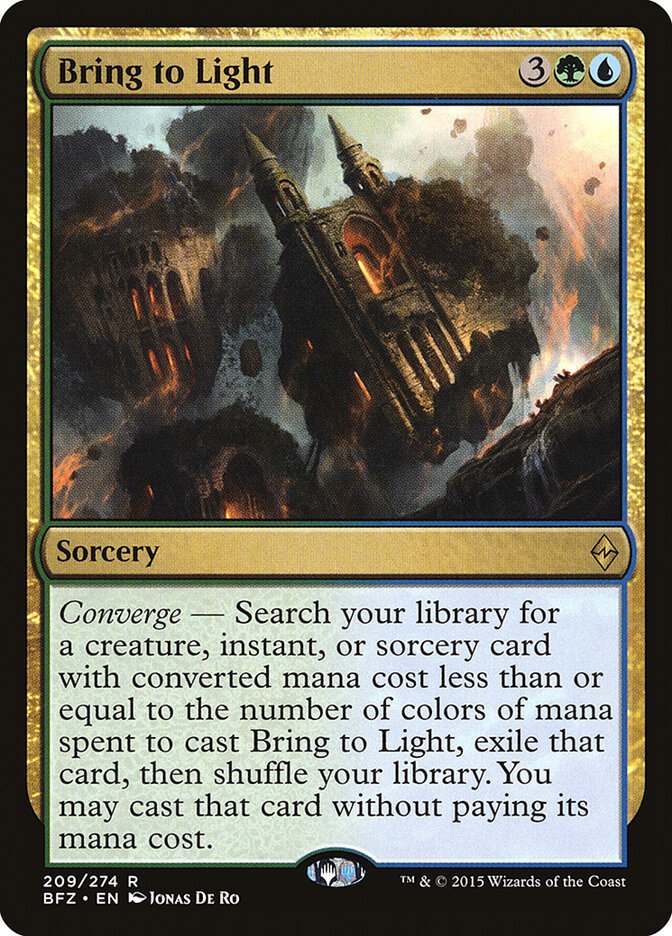 Bring to Light card front