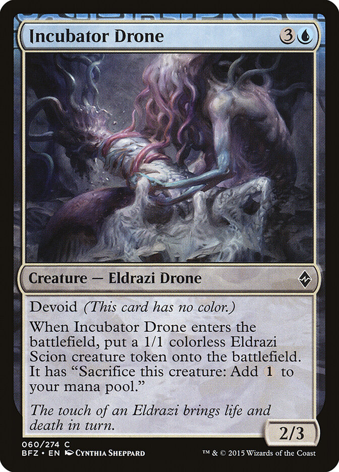 Incubator Drone card front