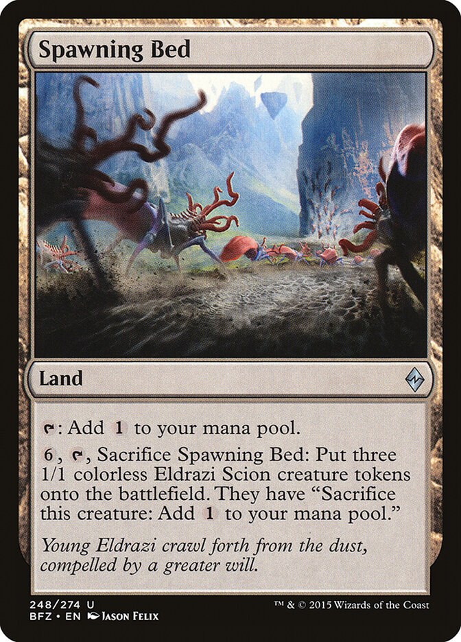 Spawning Bed card front