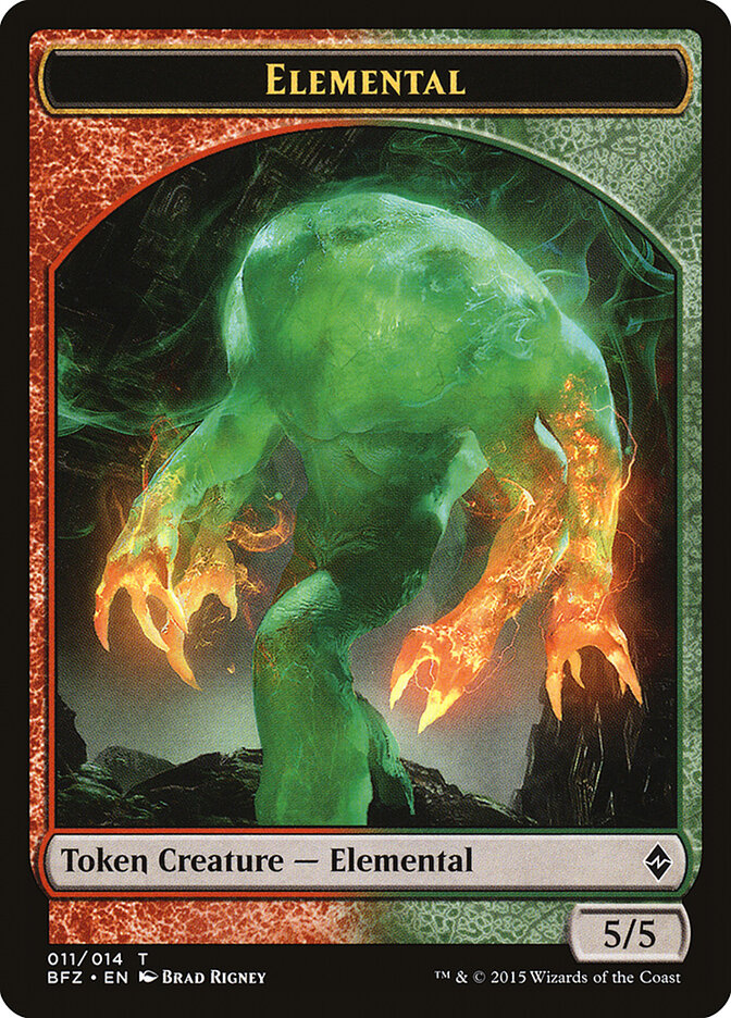 Elemental card front