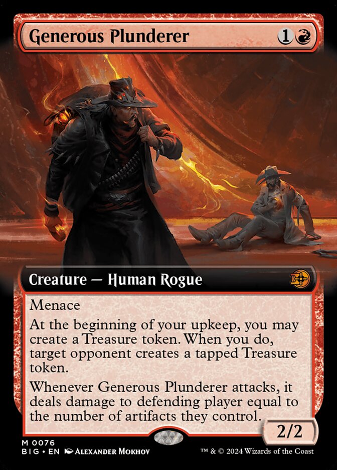 Generous Plunderer card front