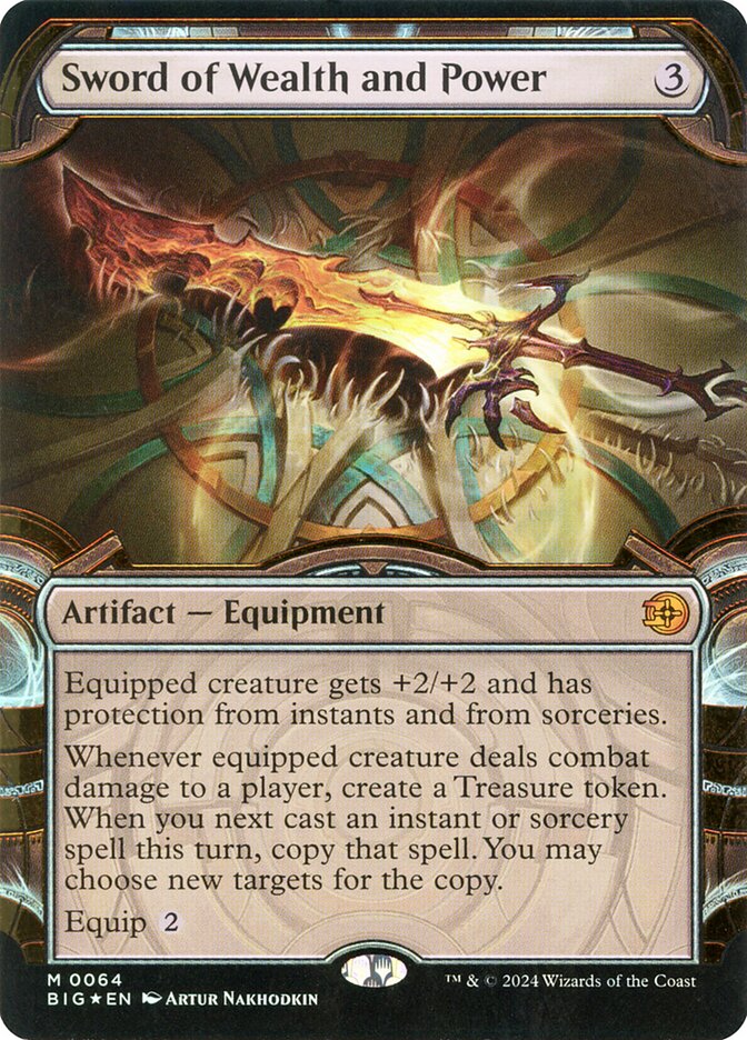 Sword of Wealth and Power card front