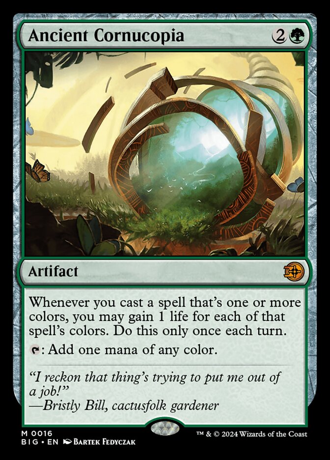 Ancient Cornucopia card front
