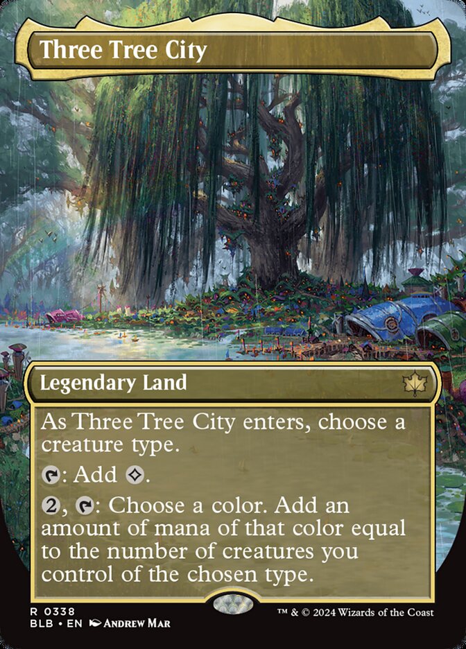 Three Tree City card front