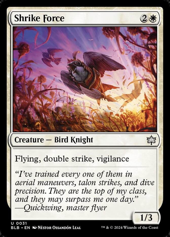 Shrike Force card front