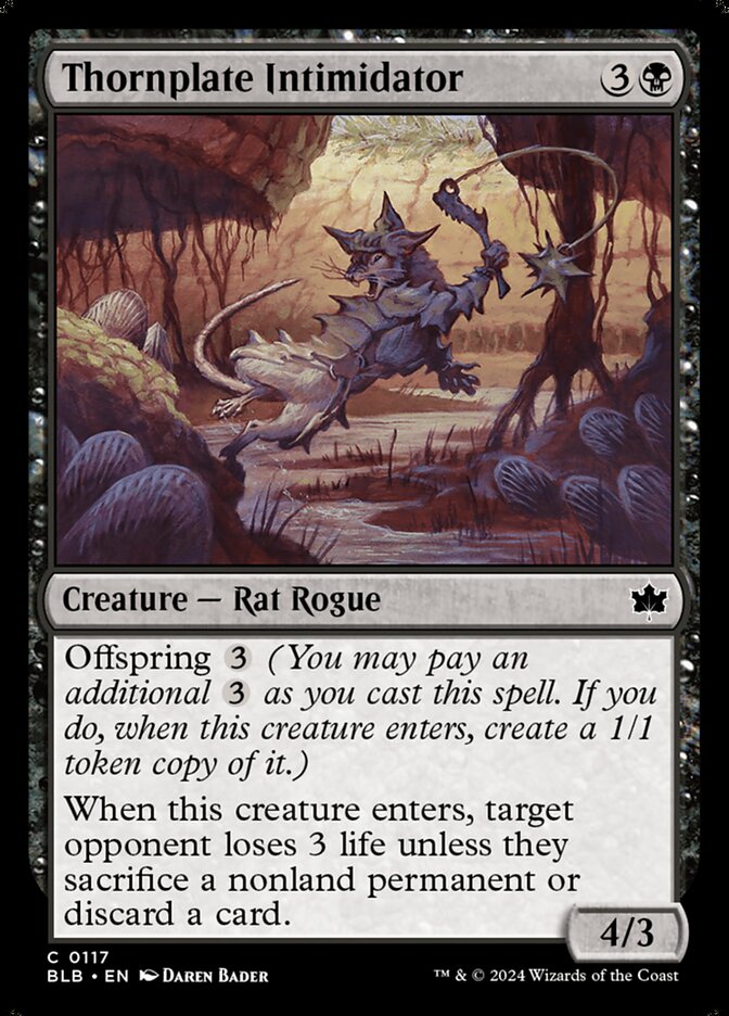 Thornplate Intimidator card front