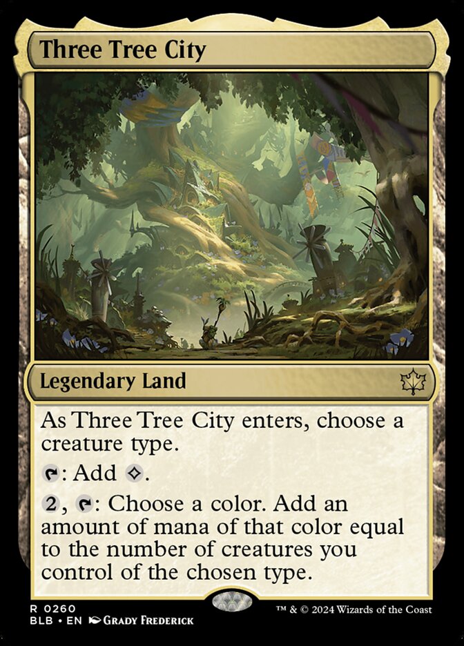 Three Tree City card front
