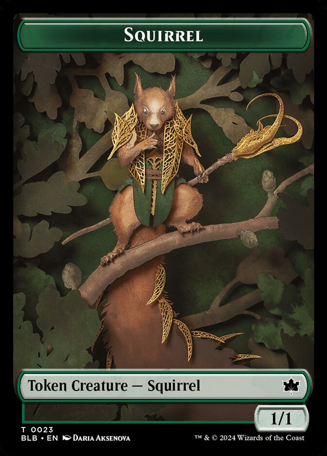 Squirrel card front