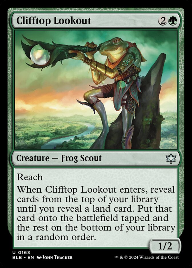 Clifftop Lookout card front
