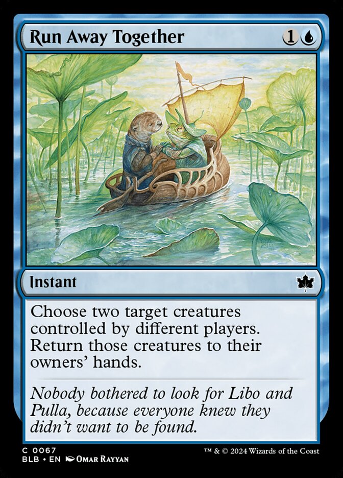 Run Away Together card front