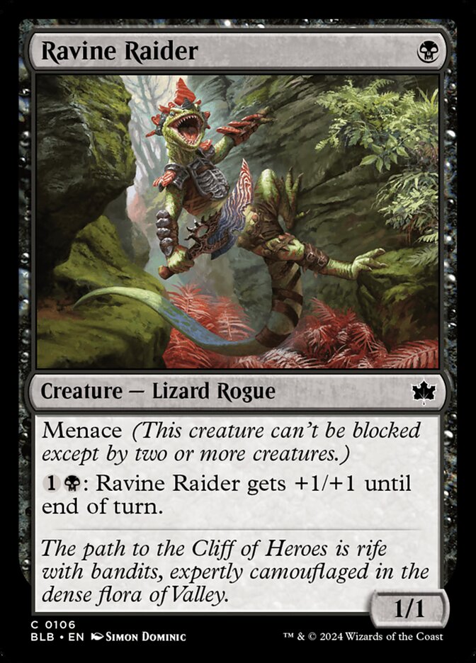 Ravine Raider card front