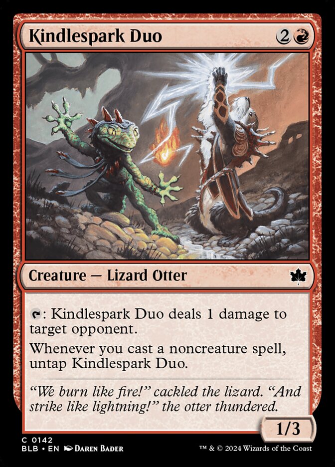 Kindlespark Duo card front