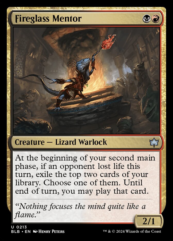 Fireglass Mentor card front